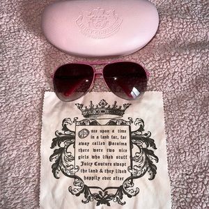 juicy couture pink aviator sunglasses